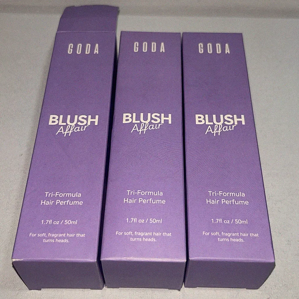 3 New Goda Blush Affair Tri-Formula Hair Perfume, 1.7 Fl Oz Each Slightly Damage