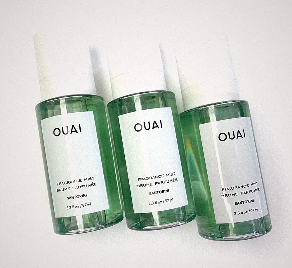 3x (THREE) OUAI Hair & Body Fragrance Mist Santorini 3.3 Fl Oz / 97ml Brand NEW