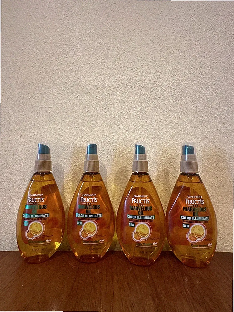 4x Garnier Fructis Marvelous Oil Color Illuminate 5-Action Color Treated Hair