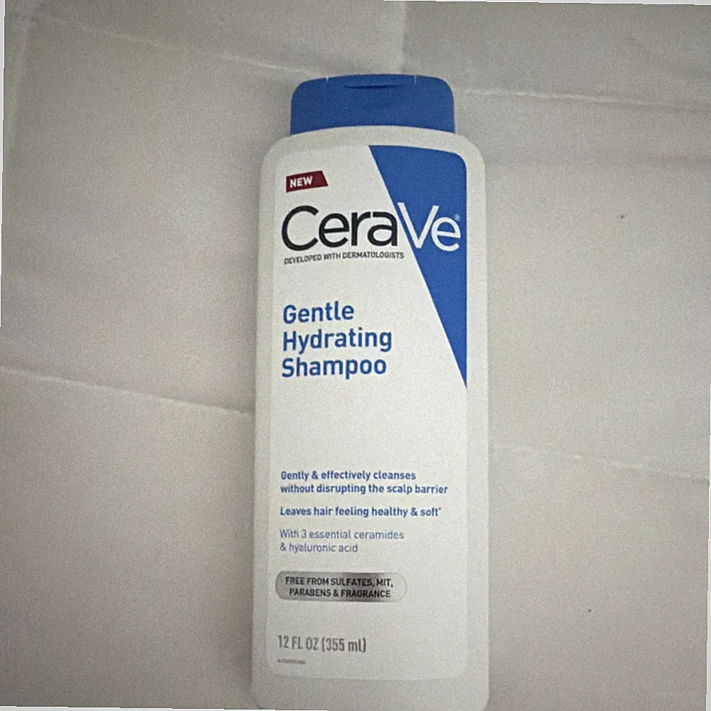 CeraVe Gentle Hydrating Shampoo Sulfate-Free Ceramide Hyaluronic Acid 12 fl oz
