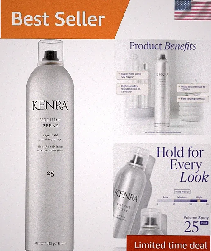 Humidity-Resistant Hairspray with Parfum Fragrance - 16oz for All Hair Types